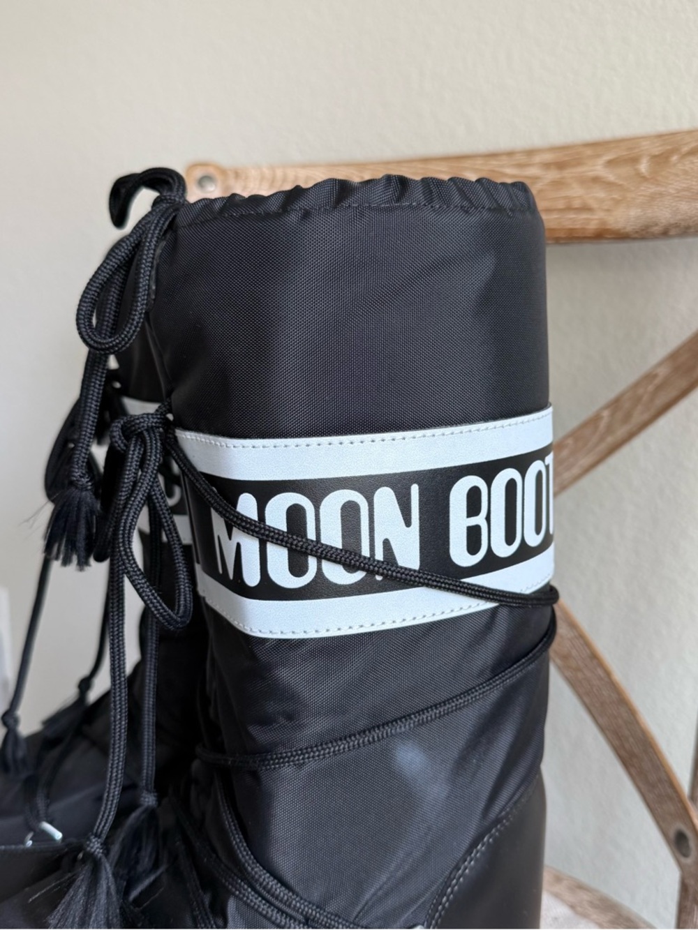 Moon boots icon black nylon tall boots - Picture 2 of 6